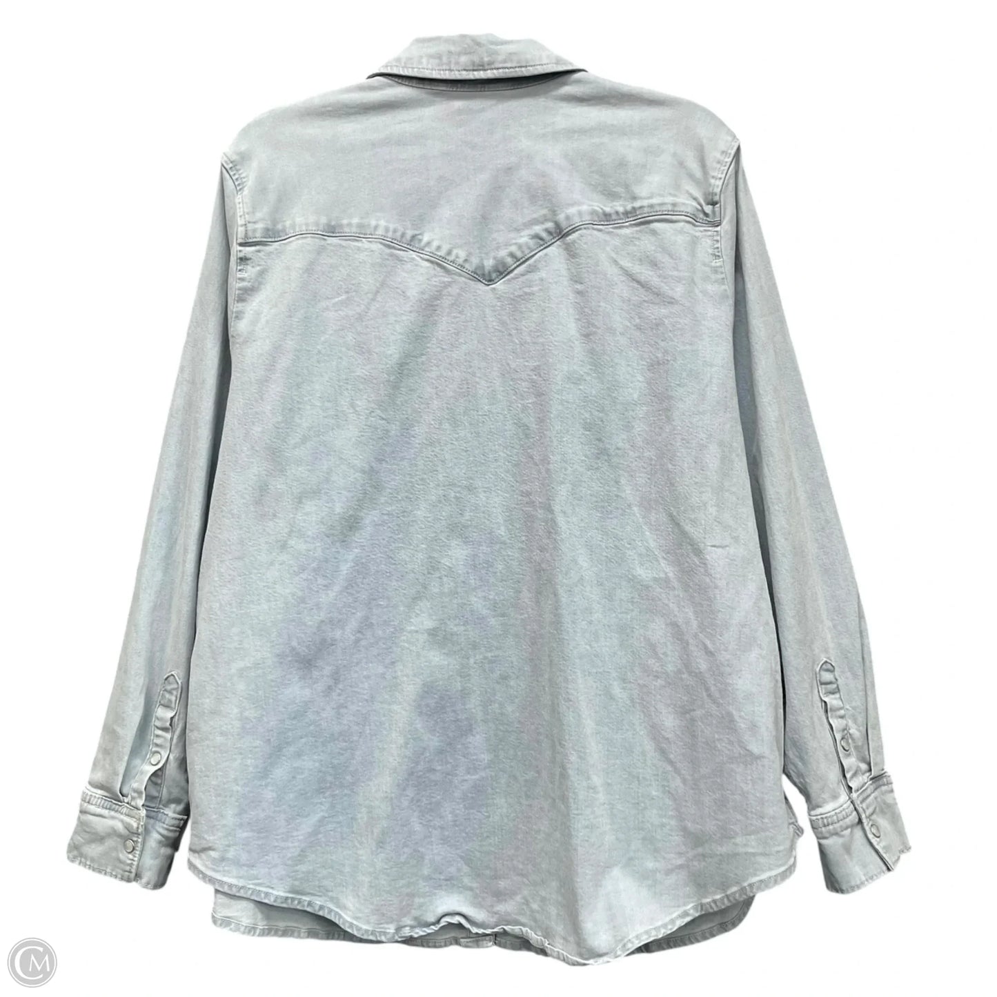 Jacket Shirt By Levis In Blue Denim, Size: 2x