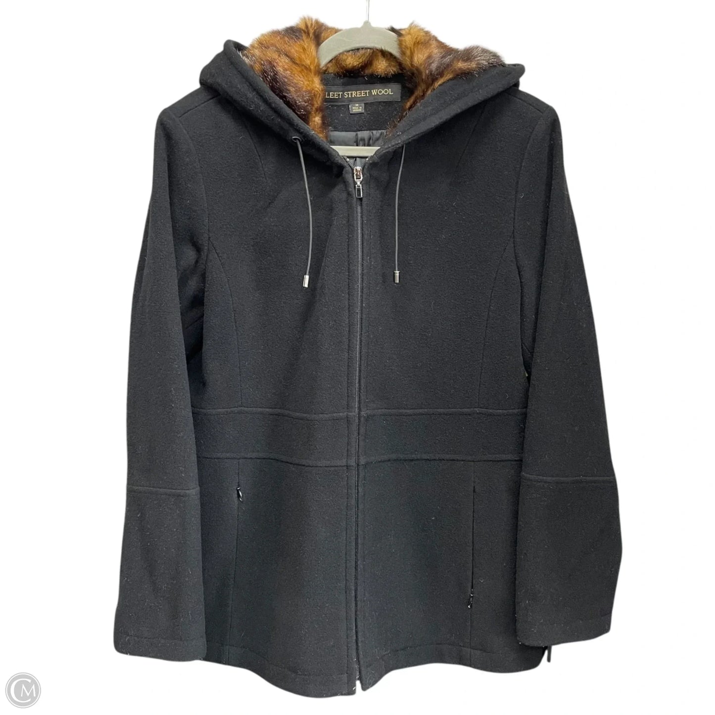 Coat Other By Fleet Street In Black & Brown, Size: M