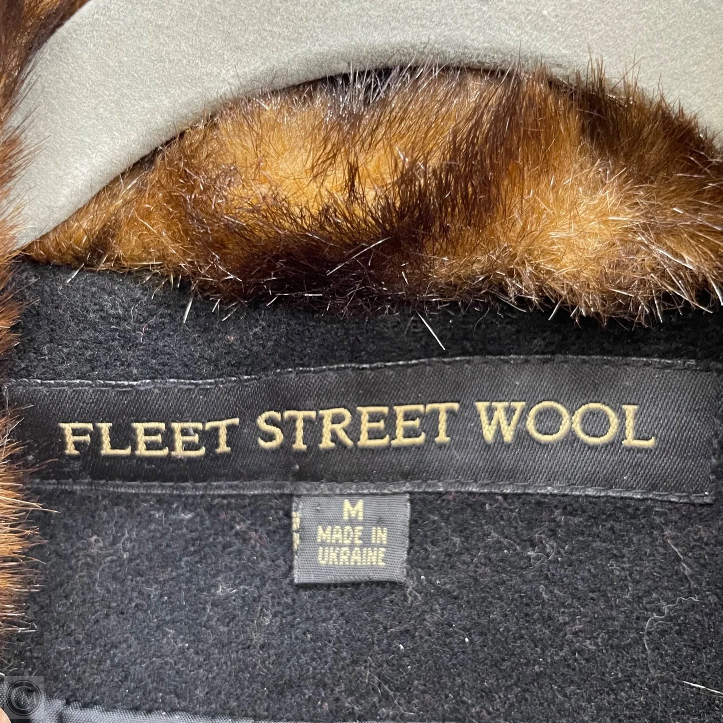 Coat Other By Fleet Street In Black & Brown, Size: M