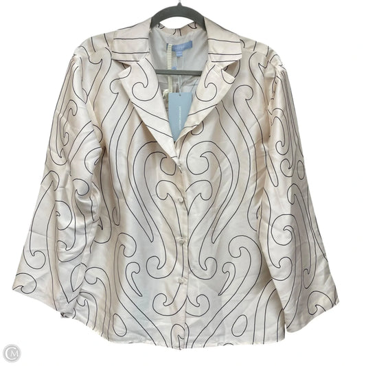 Blouse Long Sleeve By Antonio Melani In Black & Cream, Size: Xs
