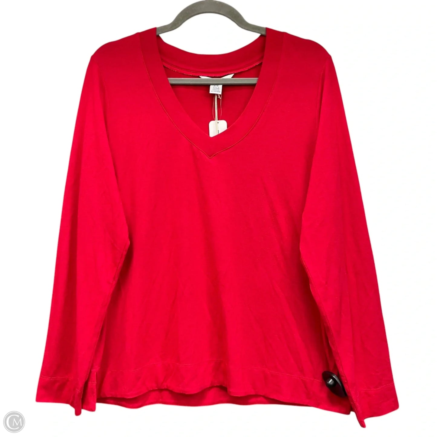 Top Long Sleeve By Tommy Bahama In Red, Size: L