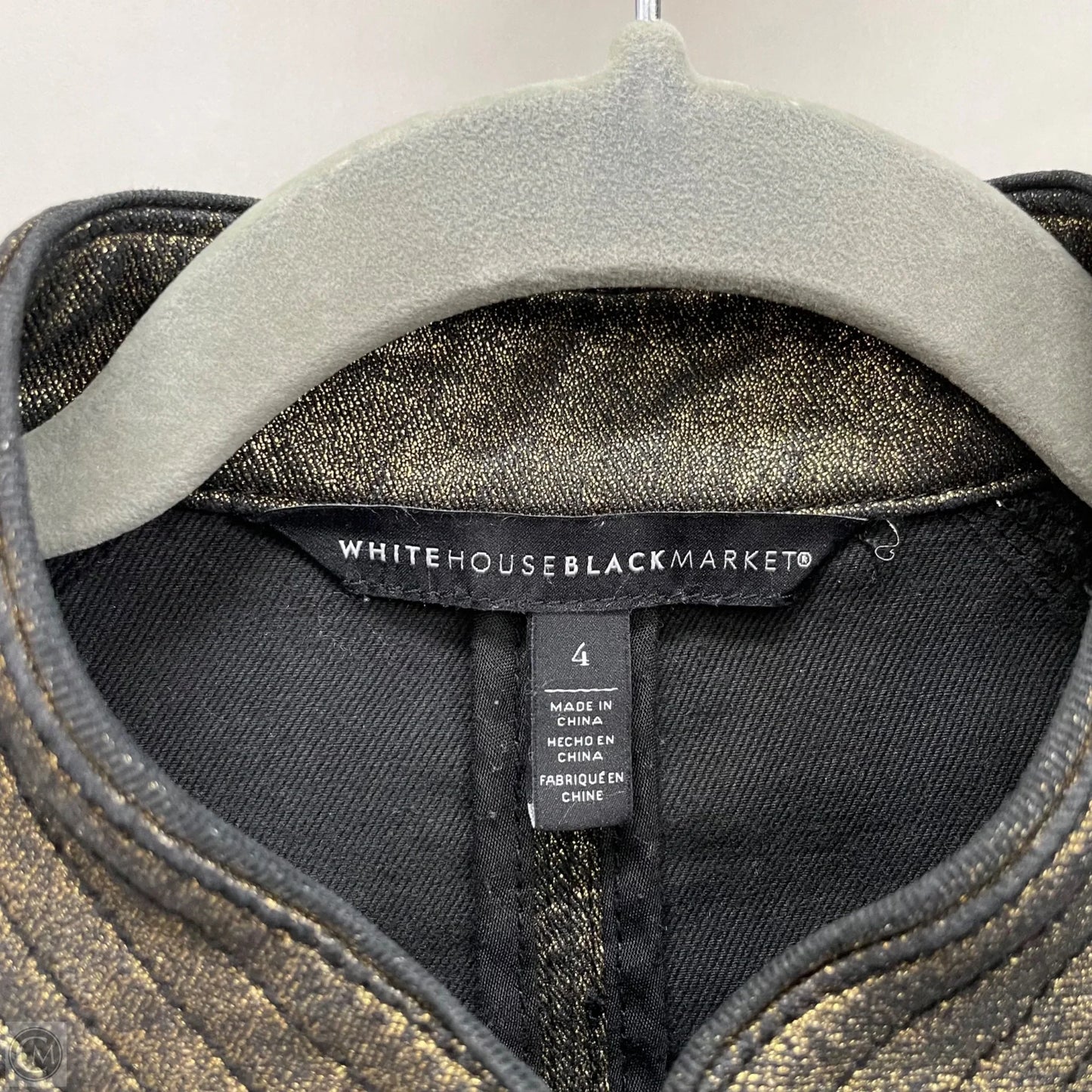 Jacket Other By White House Black Market In Black & Gold, Size: 4