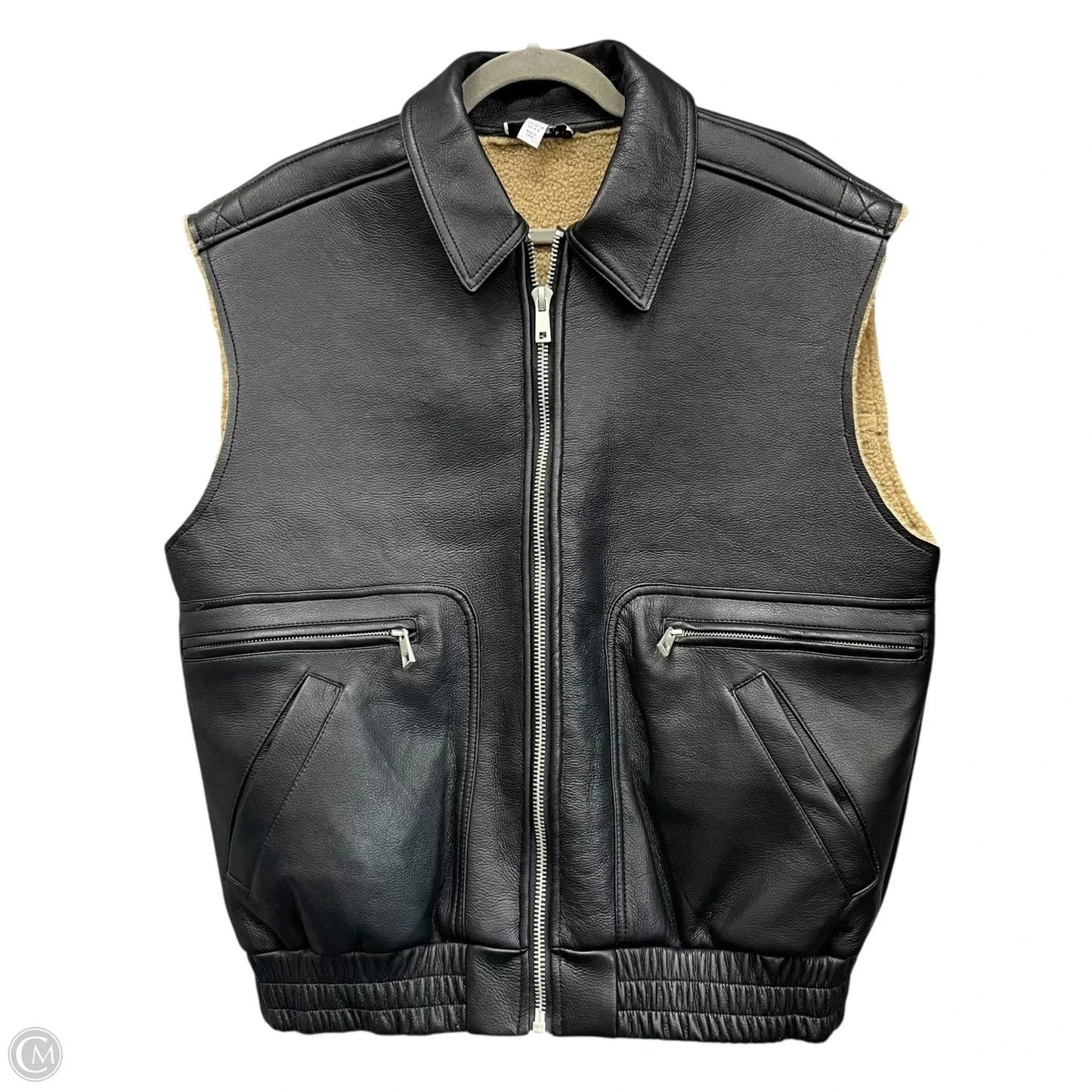 Vest Other By Top Shop In Black & Tan, Size: 6