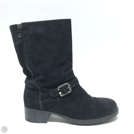 Boots Mid-calf Heels By Agl In Black, Size: 6.5