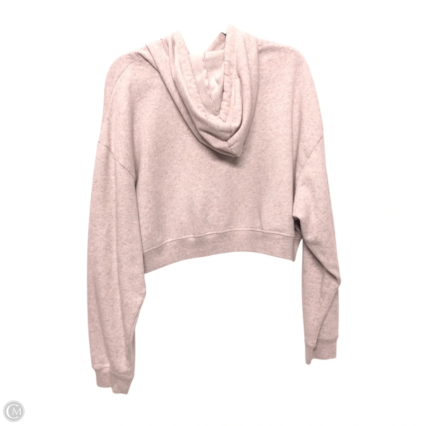 Athletic Sweatshirt Hoodie By Pink In Cream, Size: L