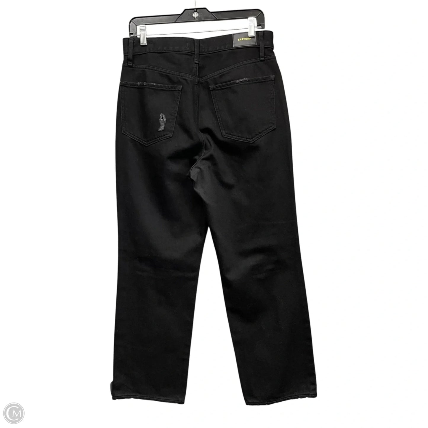 Jeans Straight By Express In Black, Size: 6