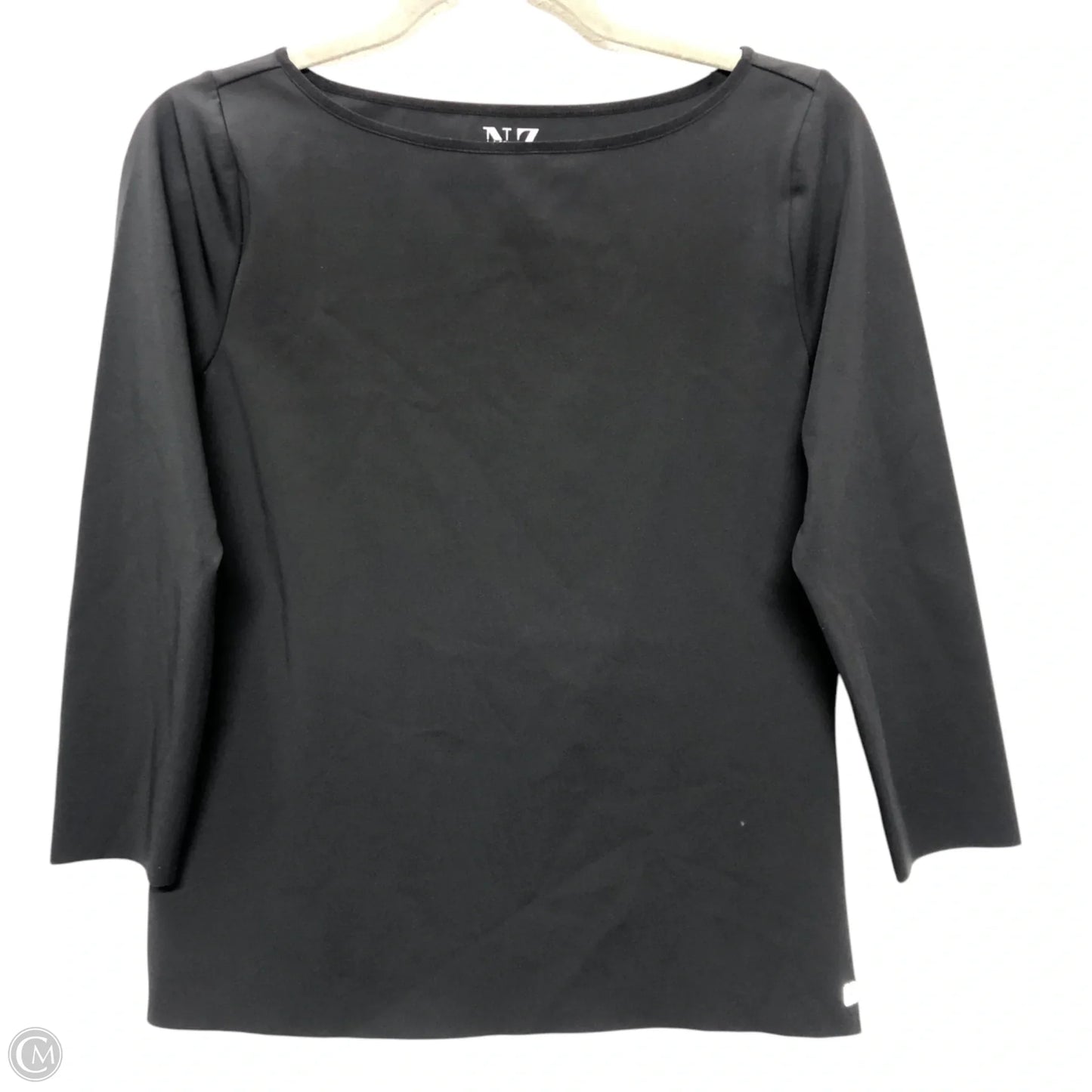 Athletic Top Long Sleeve Crewneck By Nic + Zoe In Black, Size: M