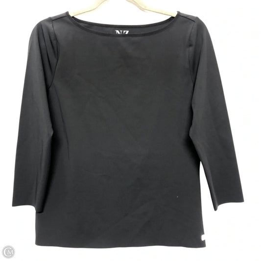 Athletic Top Long Sleeve Crewneck By Nic + Zoe In Black, Size: M