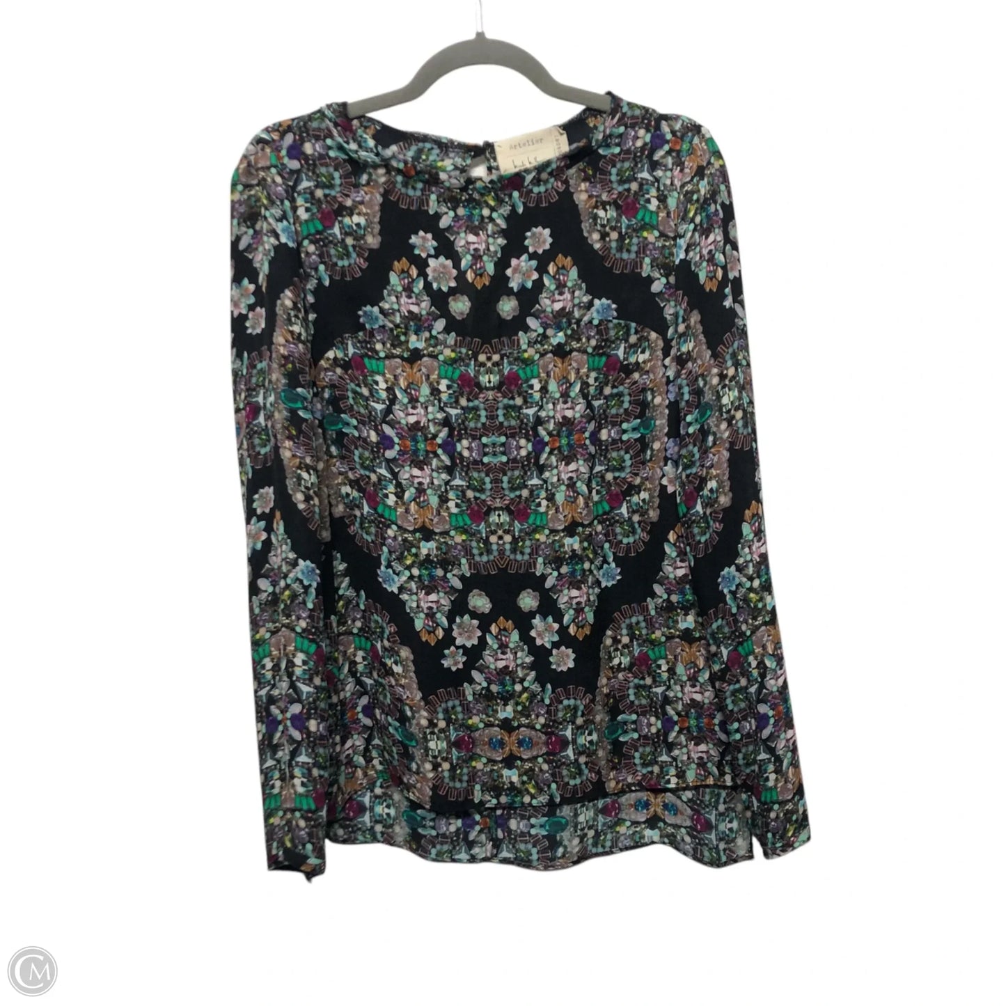 Top Long Sleeve By Nicole By Nicole Miller In Multi-colored, Size: S