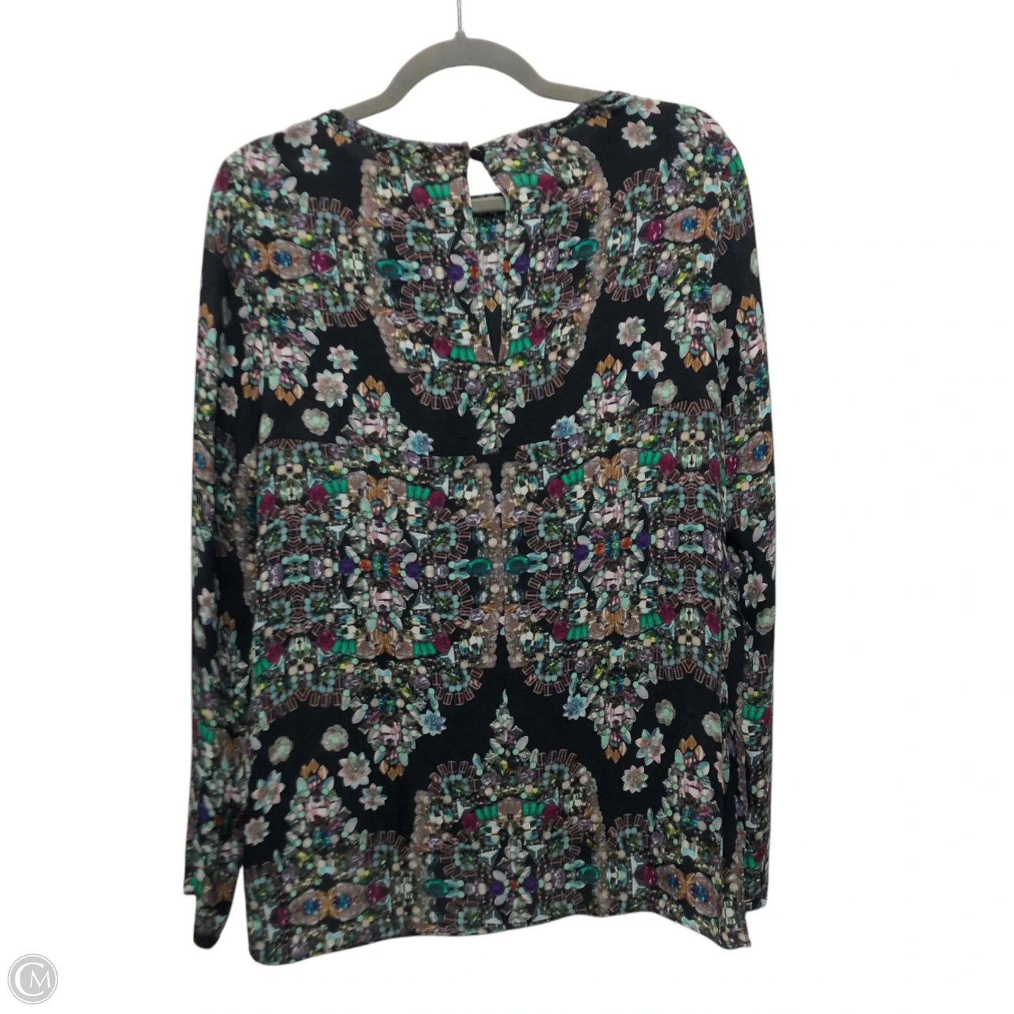Top Long Sleeve By Nicole By Nicole Miller In Multi-colored, Size: S