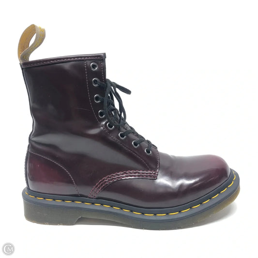 Boots Combat By Dr Martens In Red, Size: 7