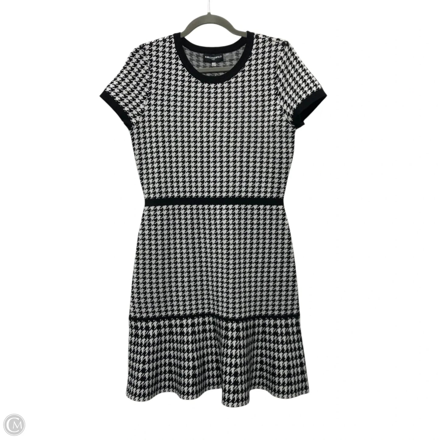 Dress Designer By Karl Lagerfeld In Black & White, Size: S