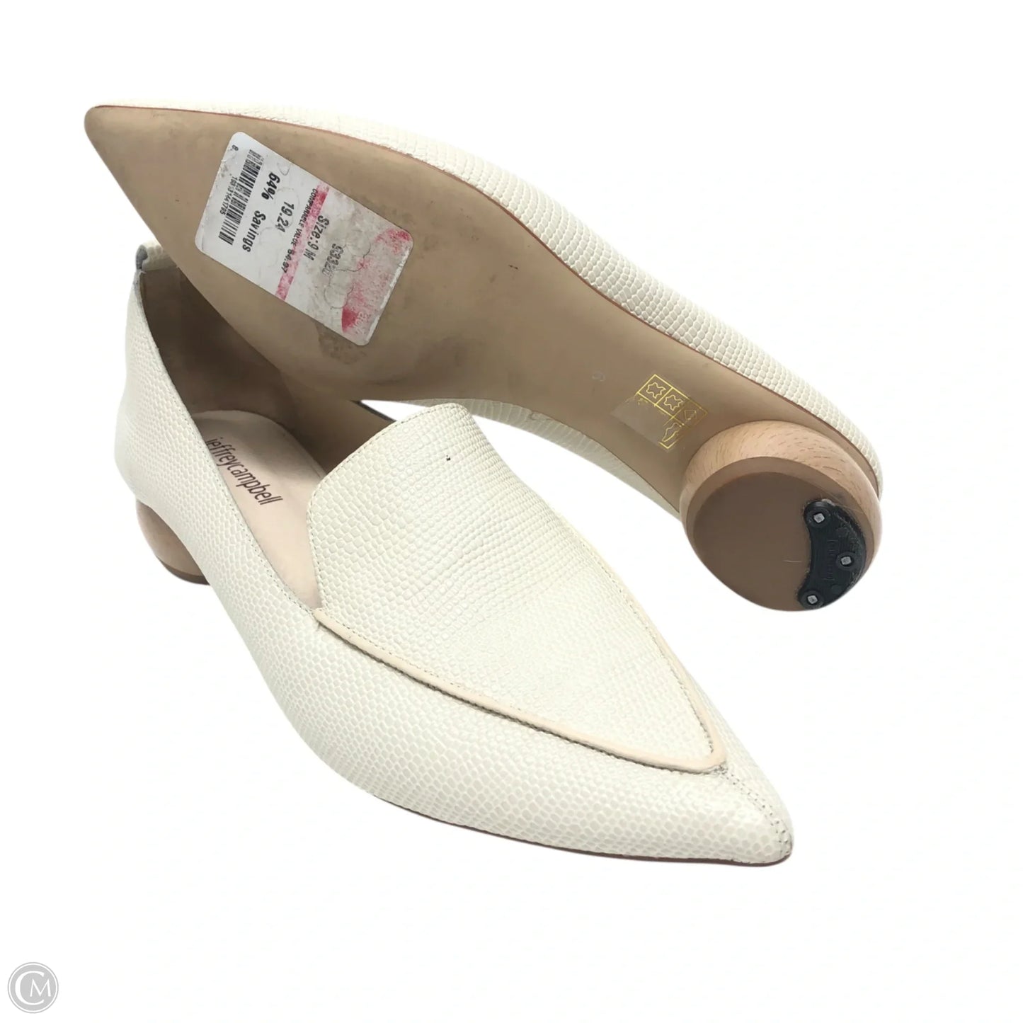 Shoes Heels Block By Jeffery Campbell In Cream, Size: 9
