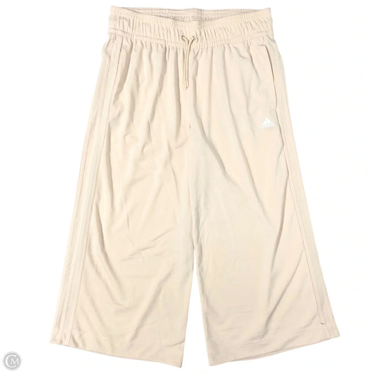 Athletic Pants By Adidas In Beige, Size: M