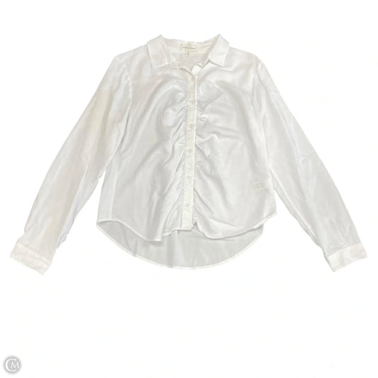 Blouse Long Sleeve By Cloth & Stone In White, Size: L