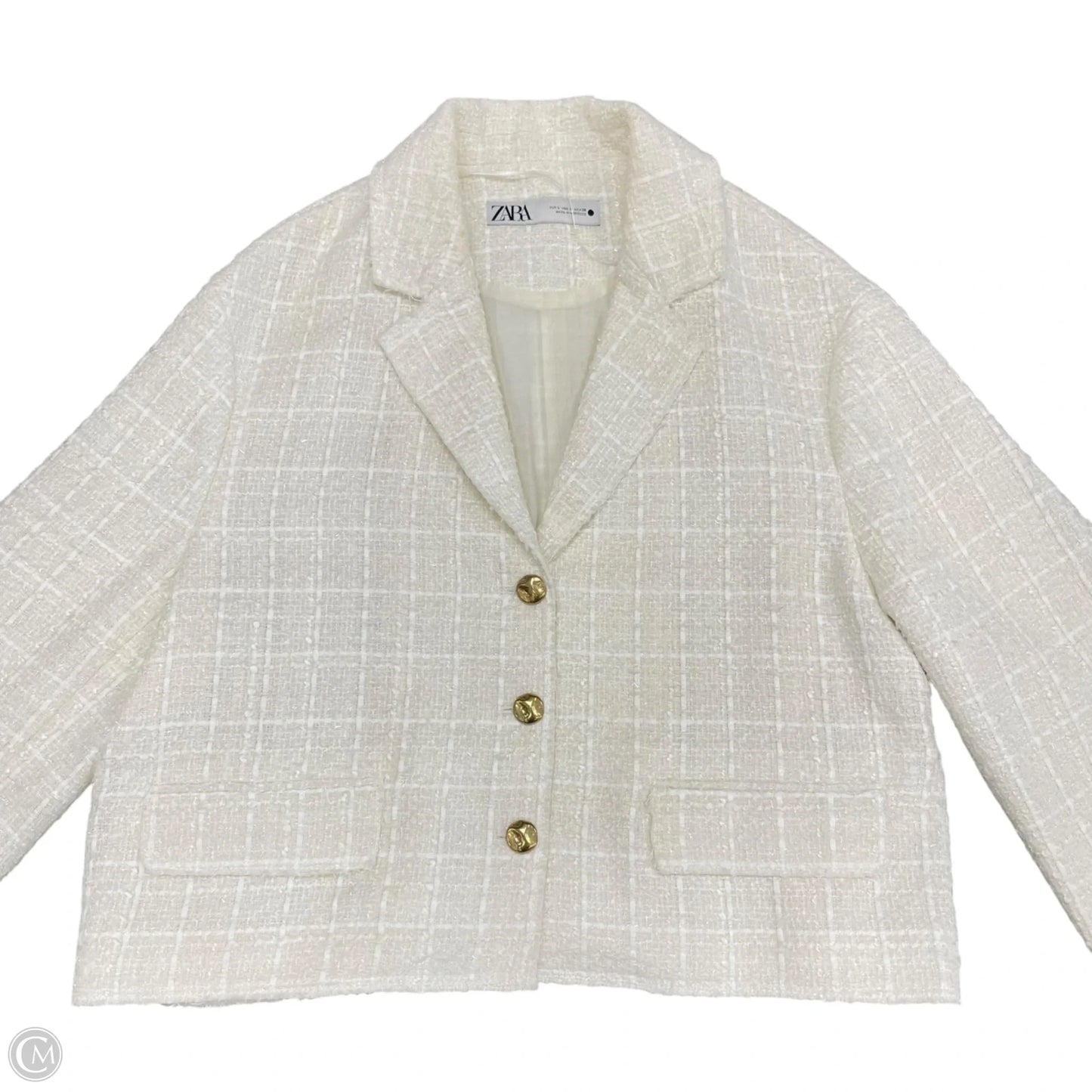 Blazer By Zara In Cream, Size: L