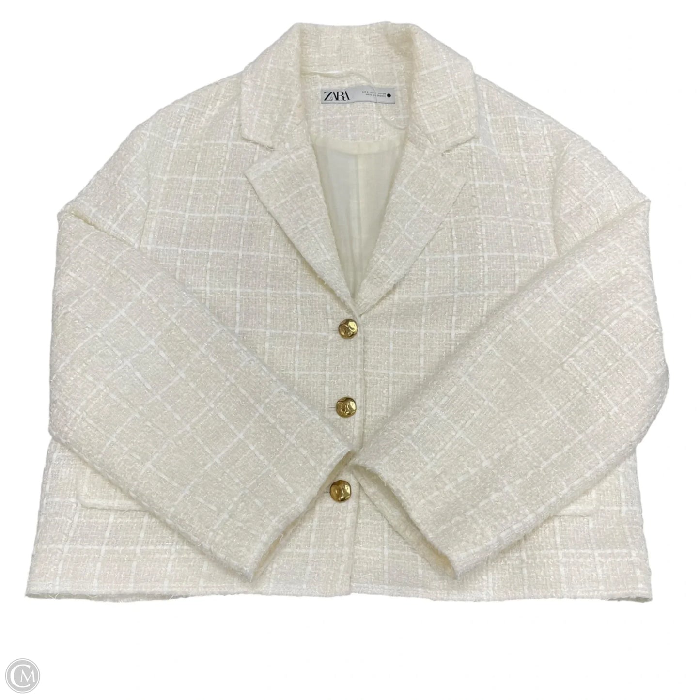 Blazer By Zara In Cream, Size: L
