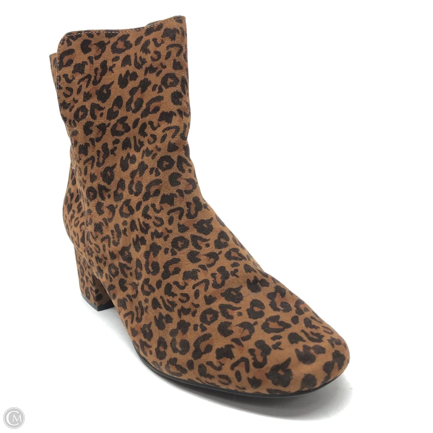 Boots Ankle Heels By Lane Bryant In Animal Print, Size: 10