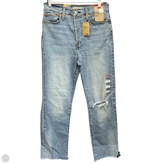 Jeans Straight By Levis In Blue Denim, Size: 6