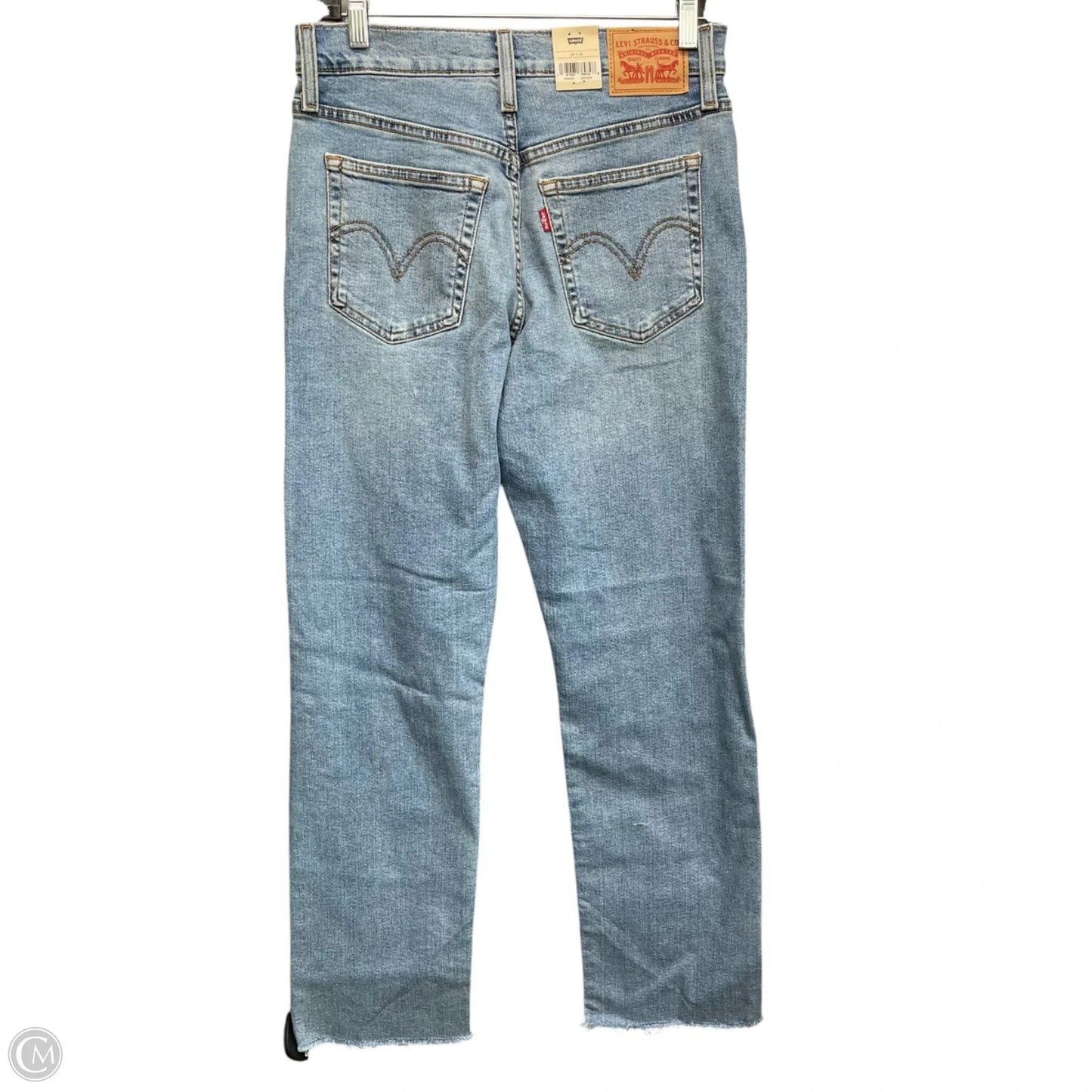 Jeans Straight By Levis In Blue Denim, Size: 6