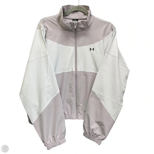 Jacket Windbreaker By Under Armour In Taupe, Size: Xl