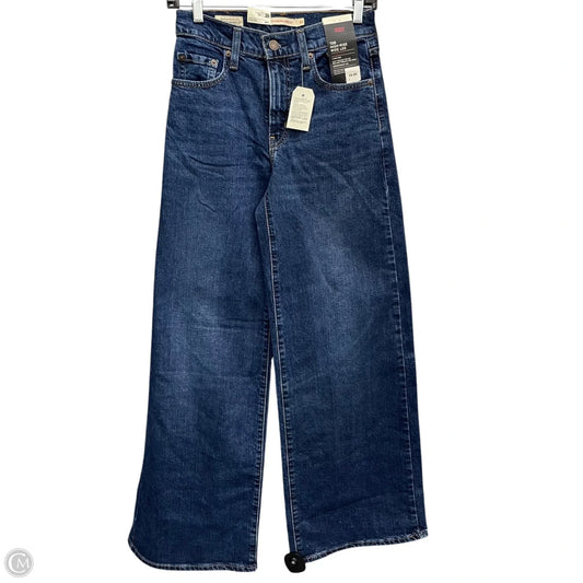 Jeans Wide Leg By Levis In Blue Denim, Size: 2