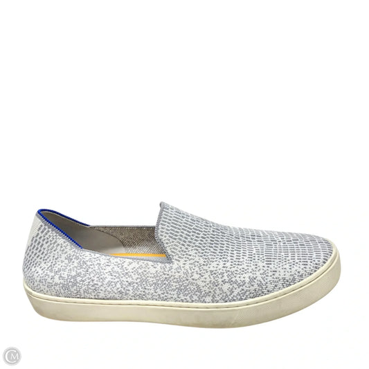 Shoes Flats By Rothys In Cream & Grey, Size: 12
