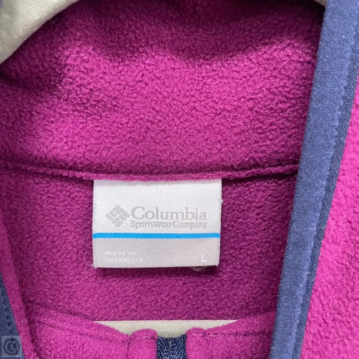 Jacket Fleece By Columbia In Pink, Size: L