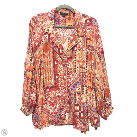 Top Long Sleeve By Rachel Zoe In Multi-colored, Size: L