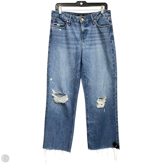 Jeans Wide Leg By Express In Blue Denim, Size: 6