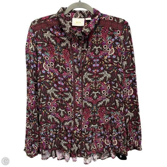 Top Long Sleeve By Maeve In Multi-colored, Size: S