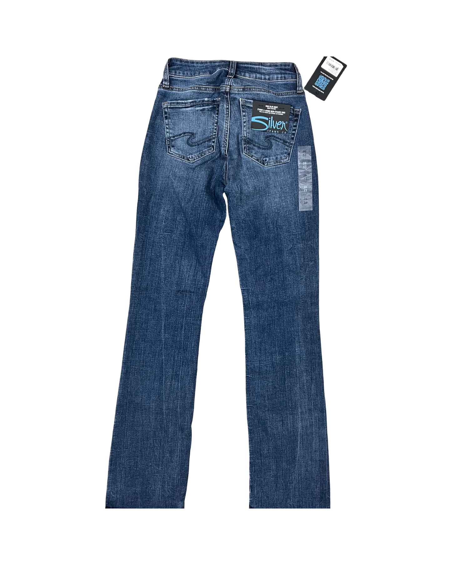 Jeans Boot Cut By Silver In Blue Denim, Size:2