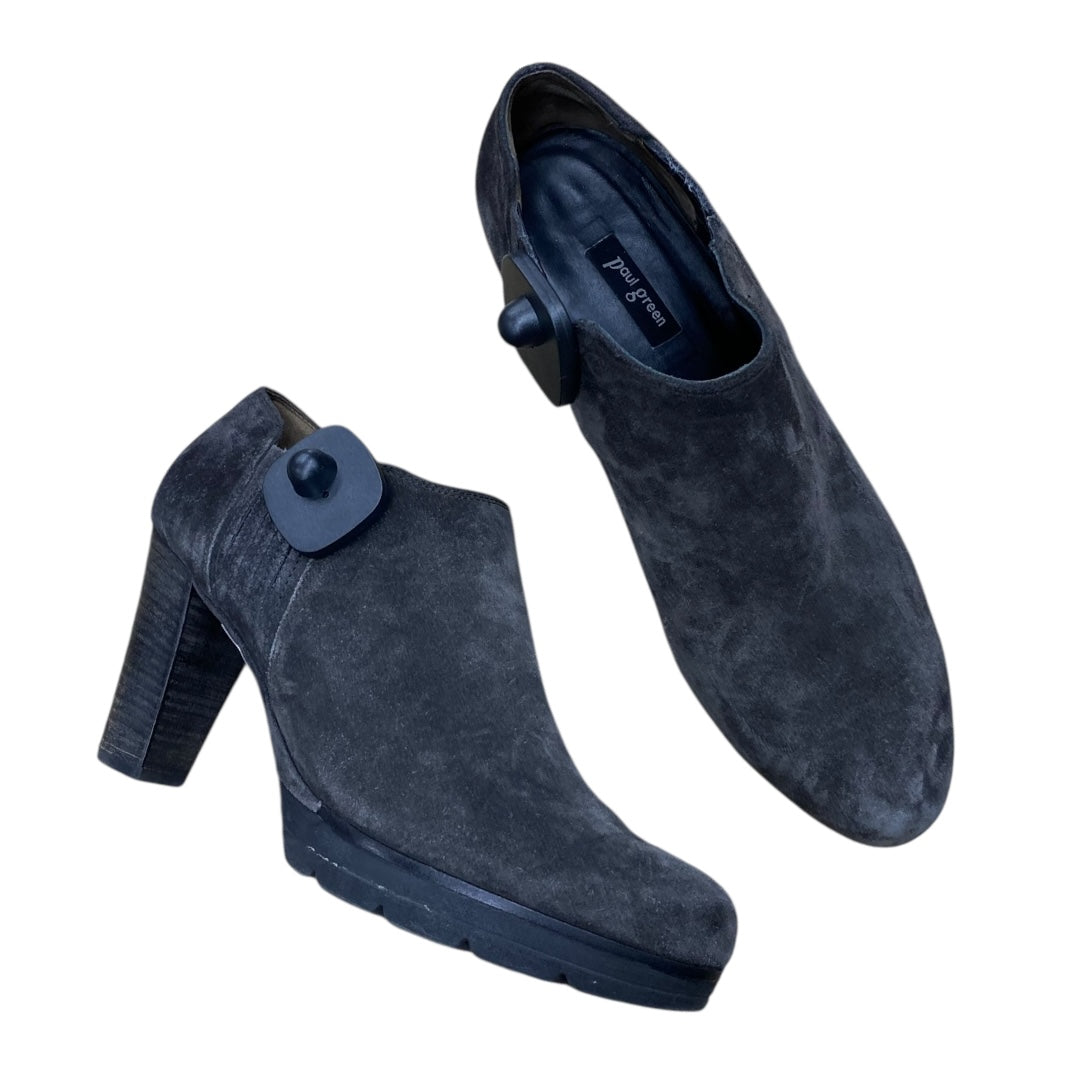 Boots Designer By Paul Green In Grey, Size:10 (PG size 7.5)