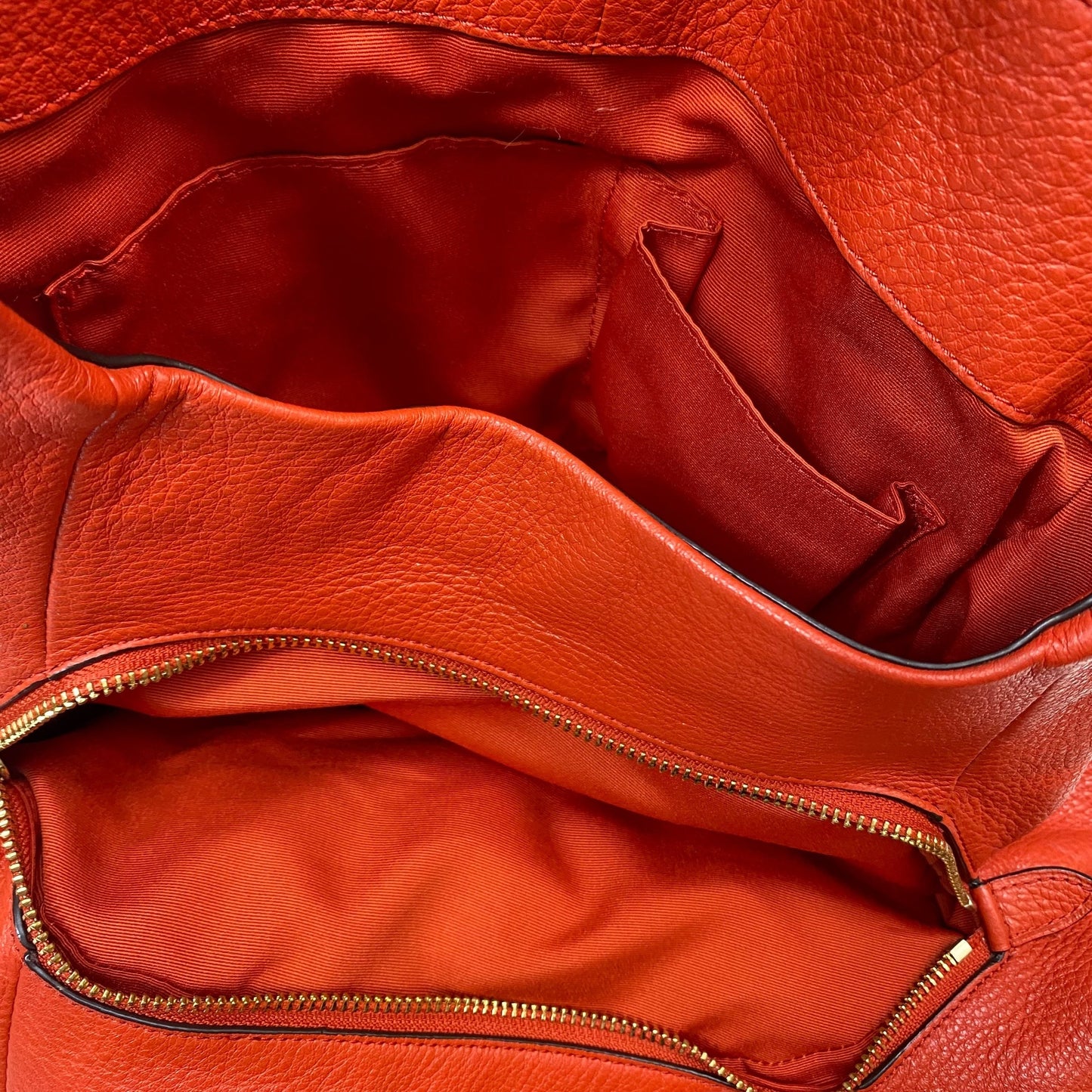 Handbag Designer By Coach In Orange, Size:Large