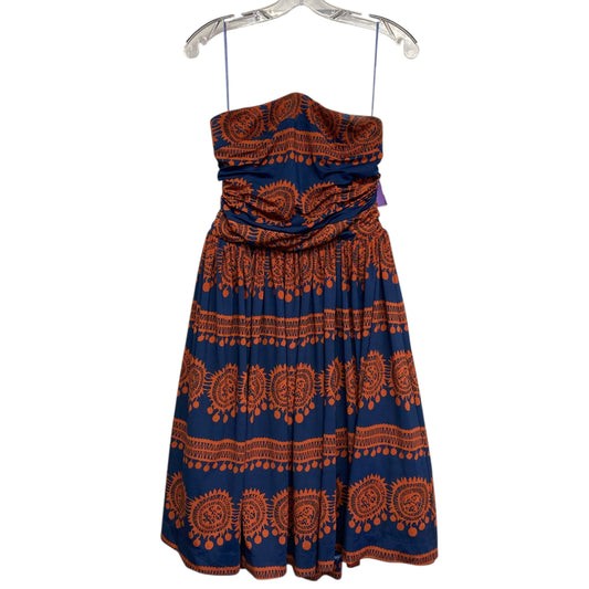 Dress Party Short By Anthropologie In Blue & Orange, Size:S