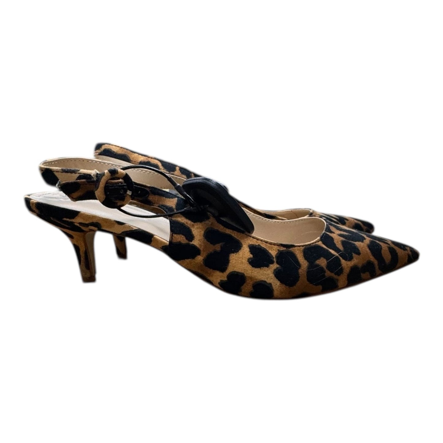 Shoes Heels Kitten By Marc Fisher In Animal Print, Size:8