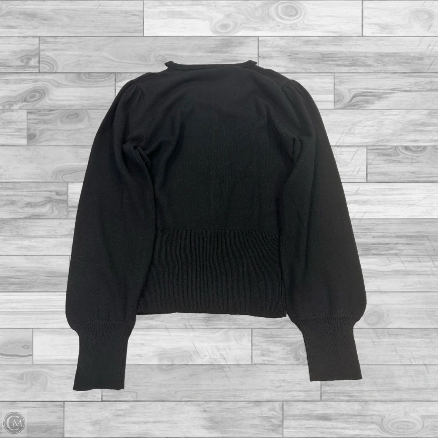 Sweater By Steve Madden In Black & Silver, Size: S