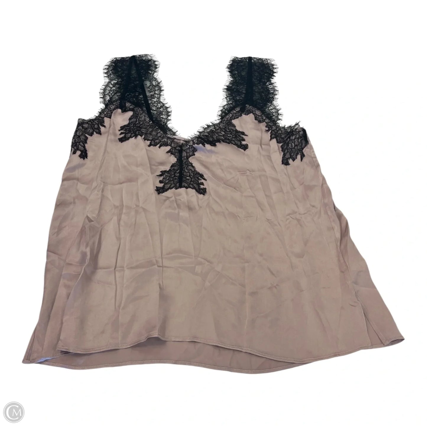 Top Sleeveless By Cma In Black & Purple, Size: L