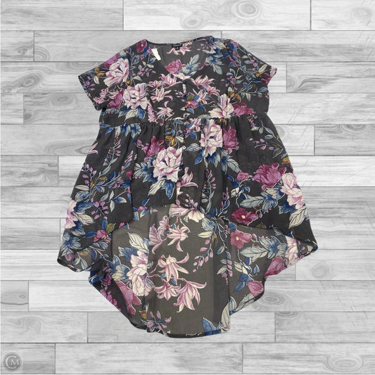 Top Short Sleeve By Torrid In Floral Print, Size: L