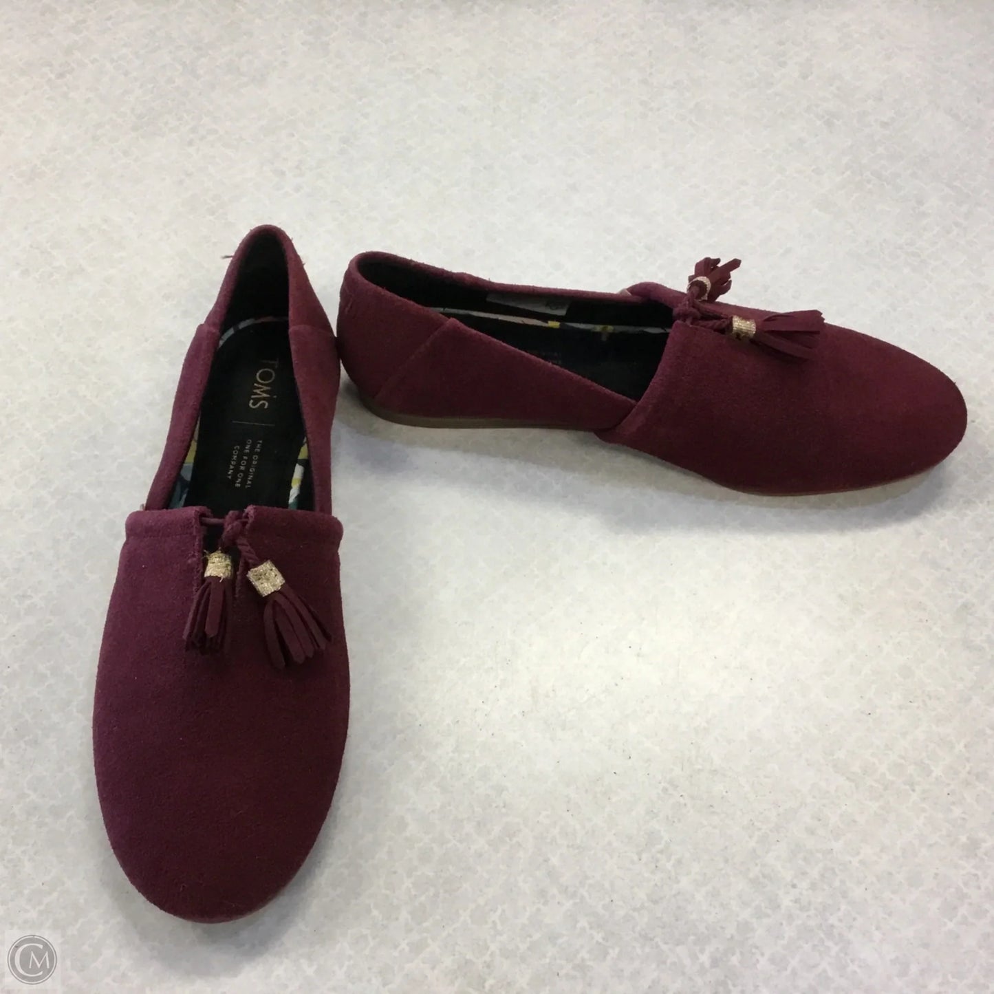 Shoes Flats By Toms In Red, Size: 8