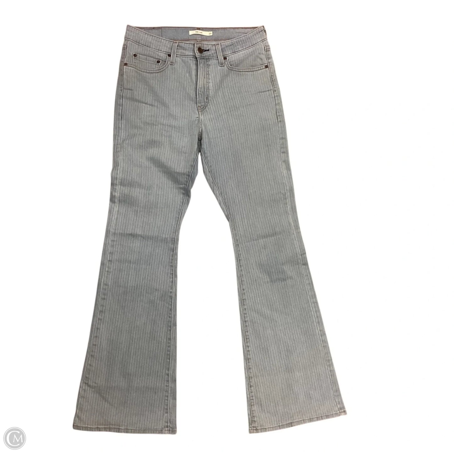 Jeans Flared By Levis In Blue Denim, Size: 8
