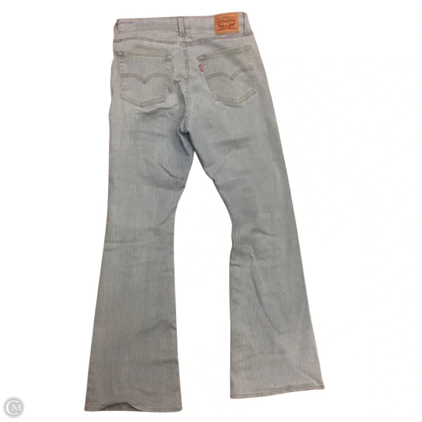 Jeans Flared By Levis In Blue Denim, Size: 8