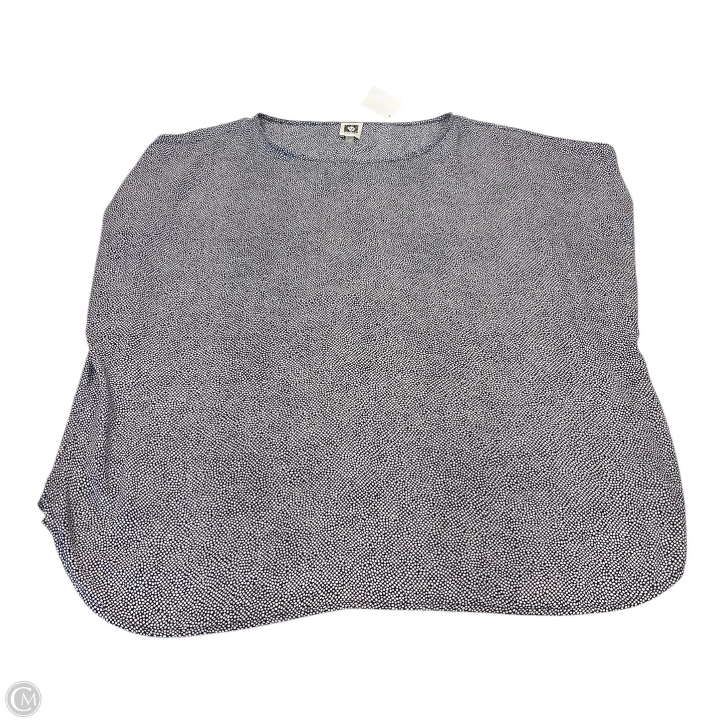 Top Short Sleeve By Anne Klein In Polkadot Pattern, Size: 2x