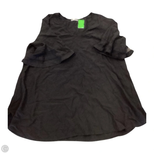 Top Short Sleeve By Clothes Mentor In Black, Size: Xl