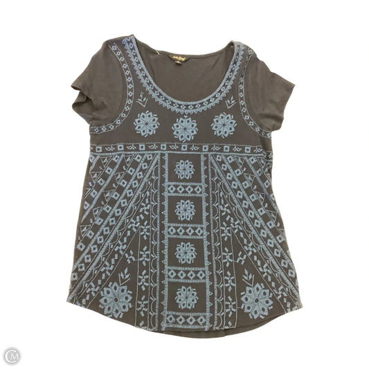 Top Short Sleeve By Lucky Brand In Navy, Size: M