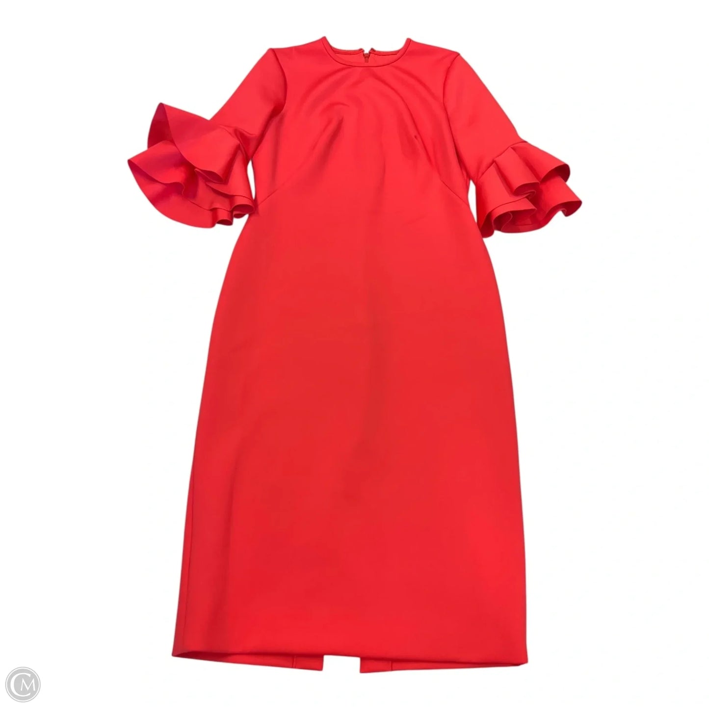 Dress Casual Midi By Black Halo In orange Size: 10