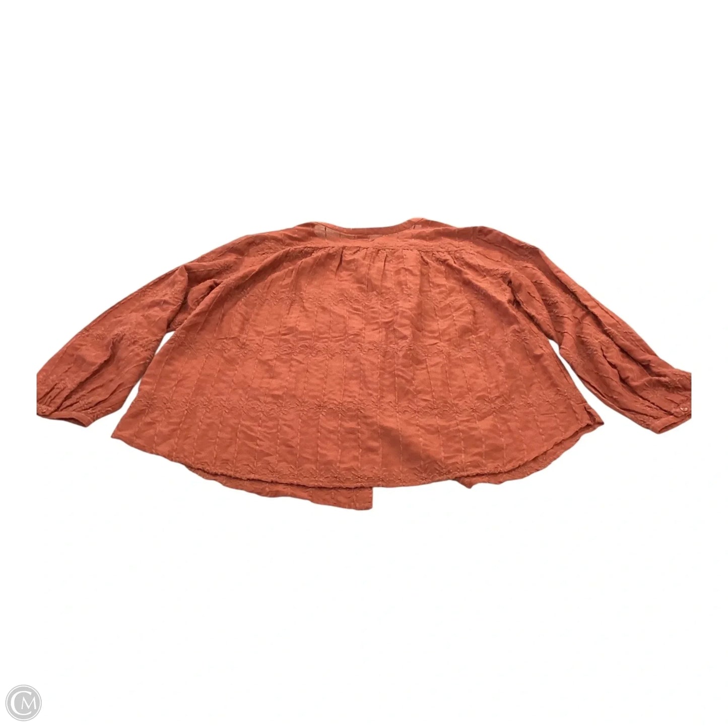 Top Long Sleeve By Old Navy In Brown, Size: M