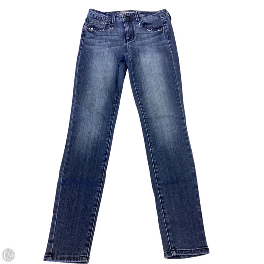 Jeans Skinny By Seven 7 In Blue Denim, Size: 6
