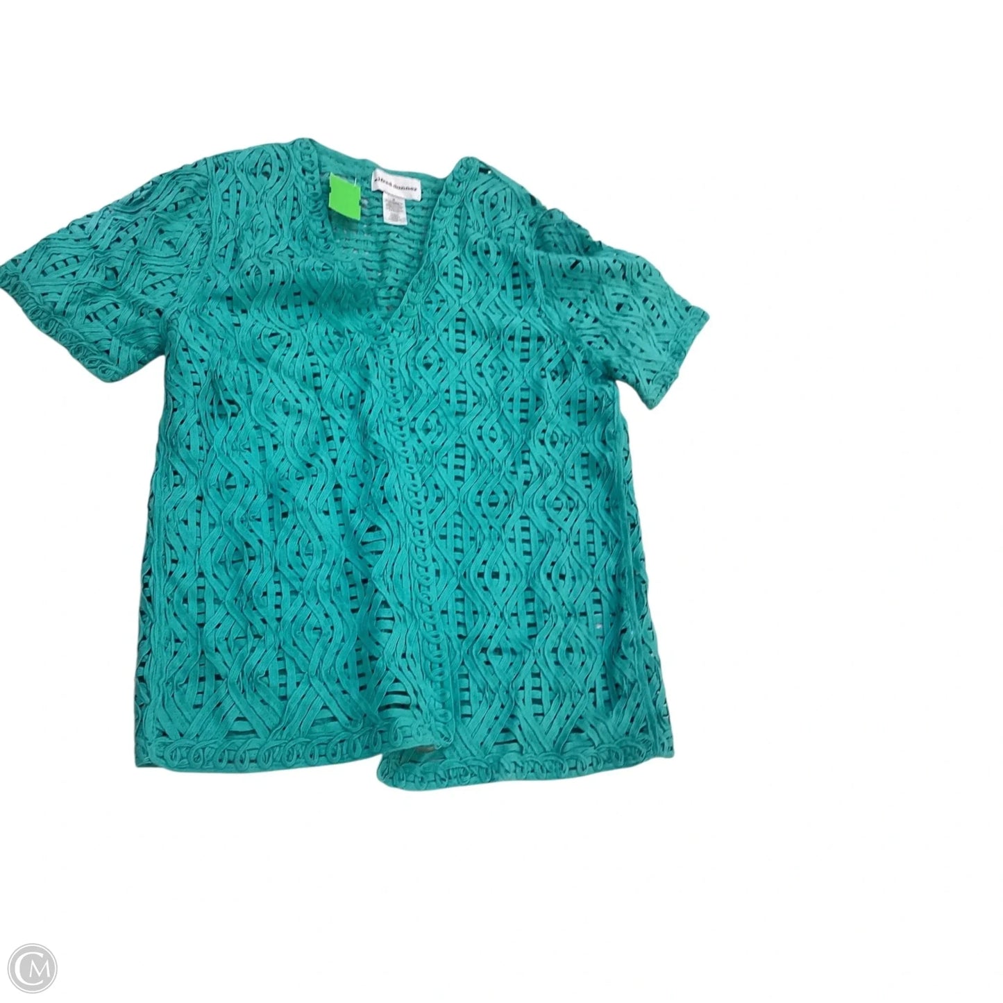 Cardigan By Alfred Dunner In Teal, Size: M