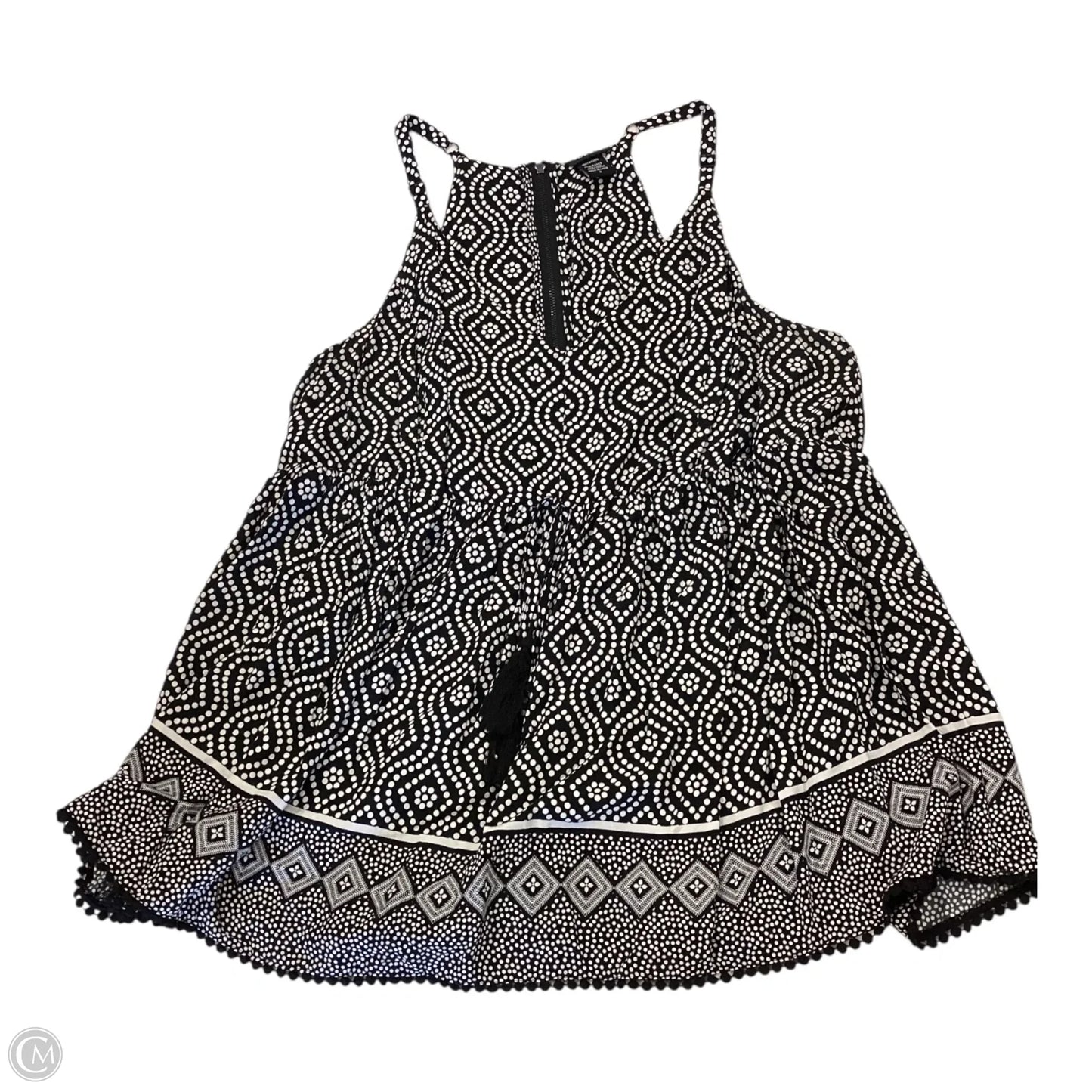 Top Sleeveless By Torrid In Black & White, Size: 2x